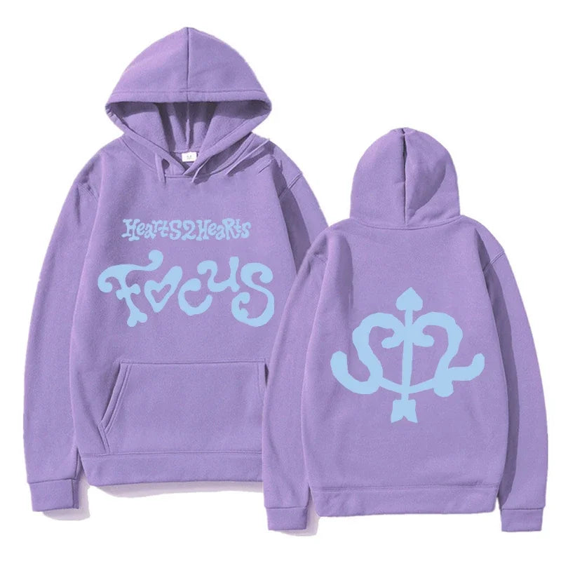 Hearts2Hearts Focus EP Gabriela Graphic Hoodie Men Women Hip Hop Fashion Oversized Streetwear Male Aesthetic Hooded Sweatshirts