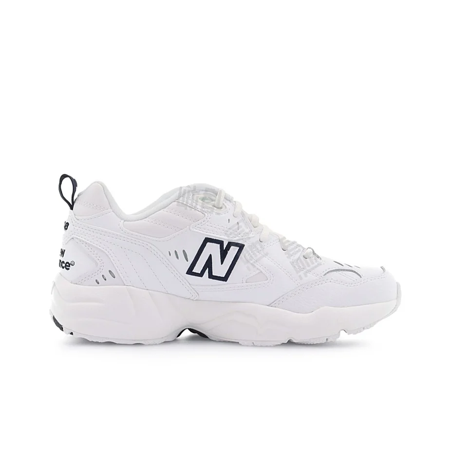 New Balance NB 608 V1 Round Toe Retro-Inspired Comfortable Low-Top Casual Shoes for Women in White WX608WT(B)