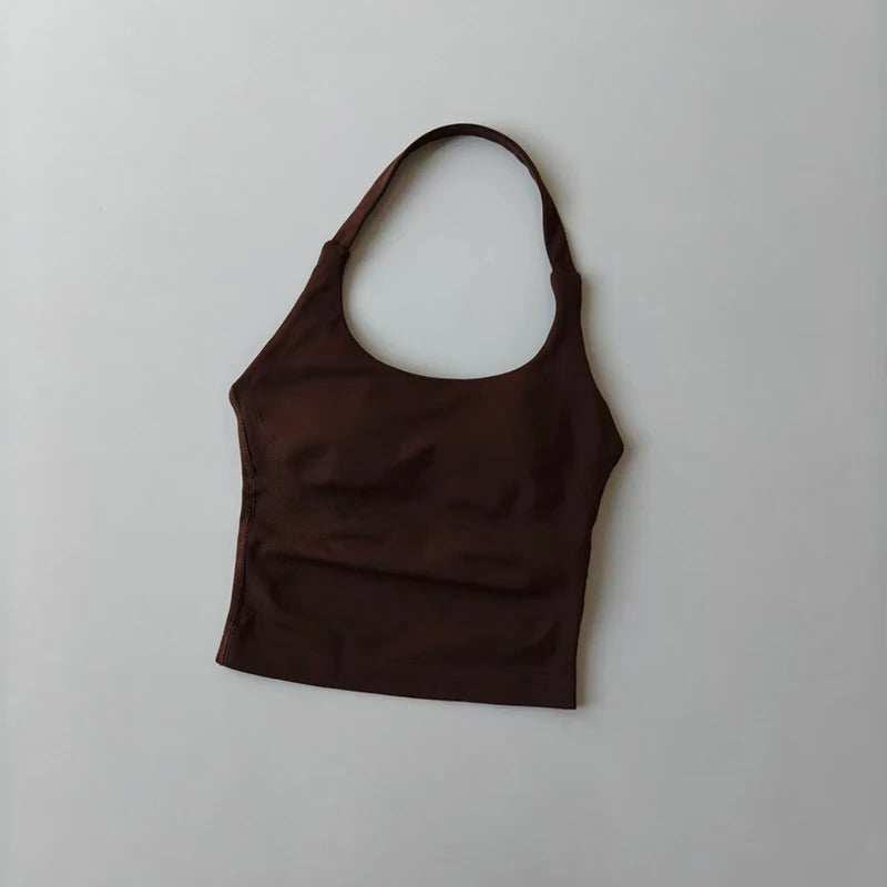 Halter Yoga Vest, Shockproof Running Sports, High-Strength Sports Underwear, Fitness, Pilates Suspender, Beautiful Back, Autumn - ATFH