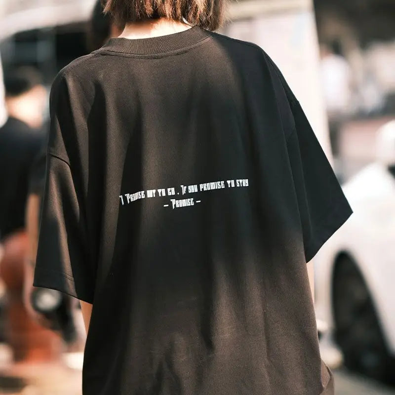Love Filling Blank FayeYokoFaye Malisorn Same Millionsmax Letter Printed Short Sleeved T-shirt Made of Pure Cotton Breathable - ATFH
