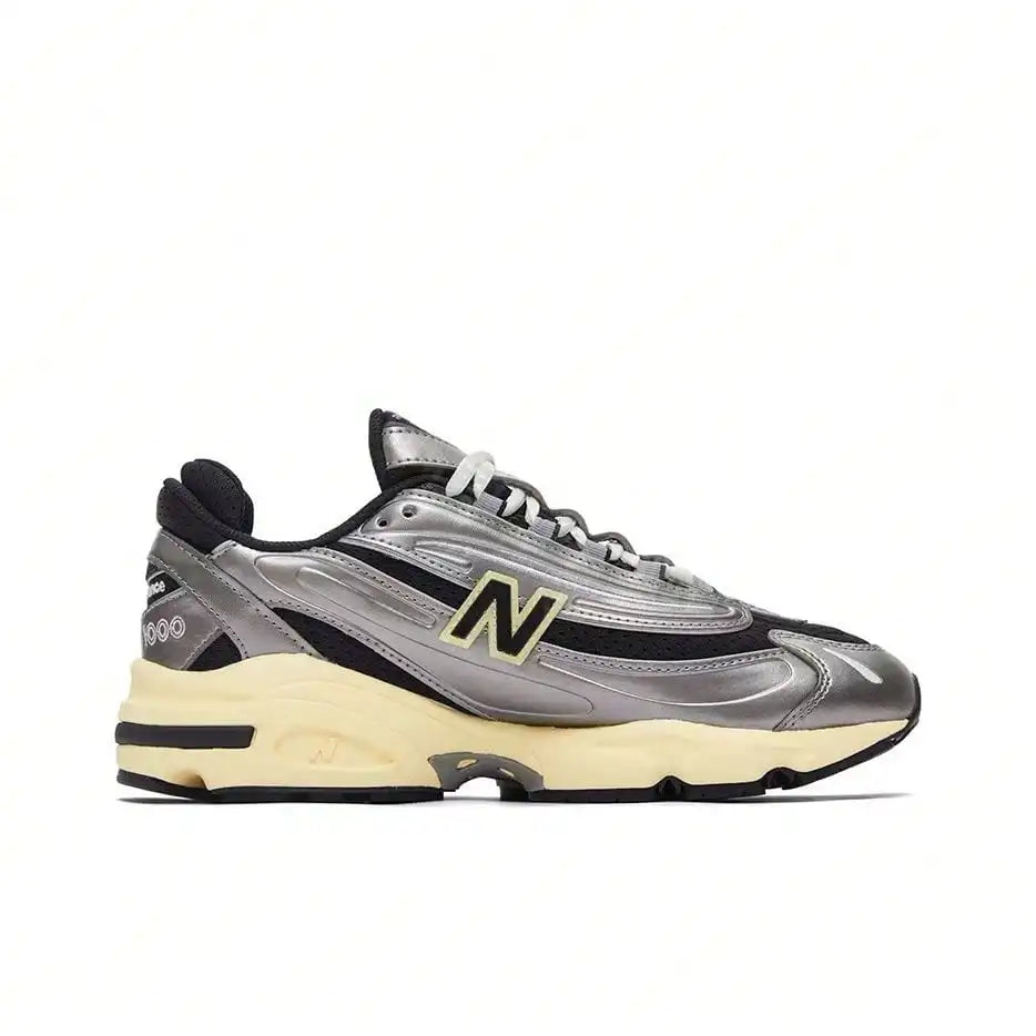 New Balance 1000 Y2K Retro Running Shoes Unisex Silver/Black M1000SL
