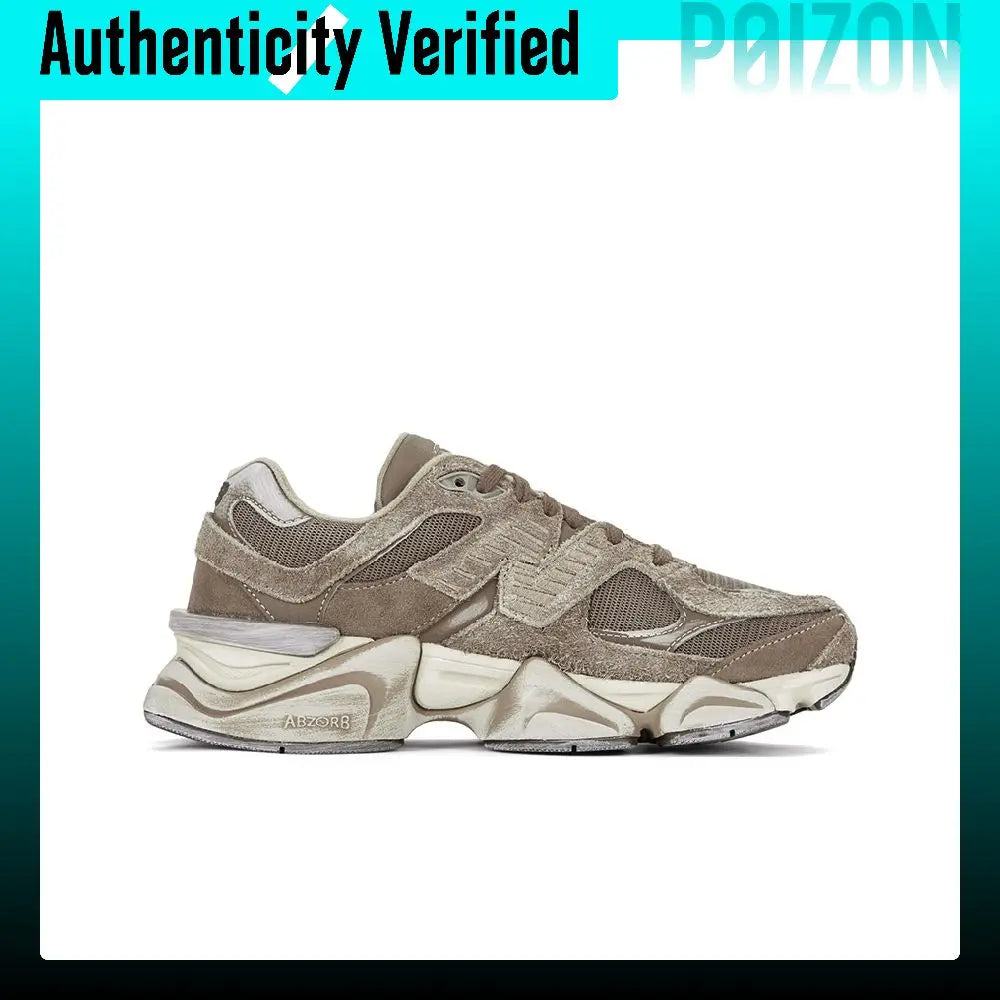 New Balance NB 9060 Mesh, Textile, Pigskin Abrasion Resistant Slip Resistant Low top Casual Shoes Unisex U9060PB
