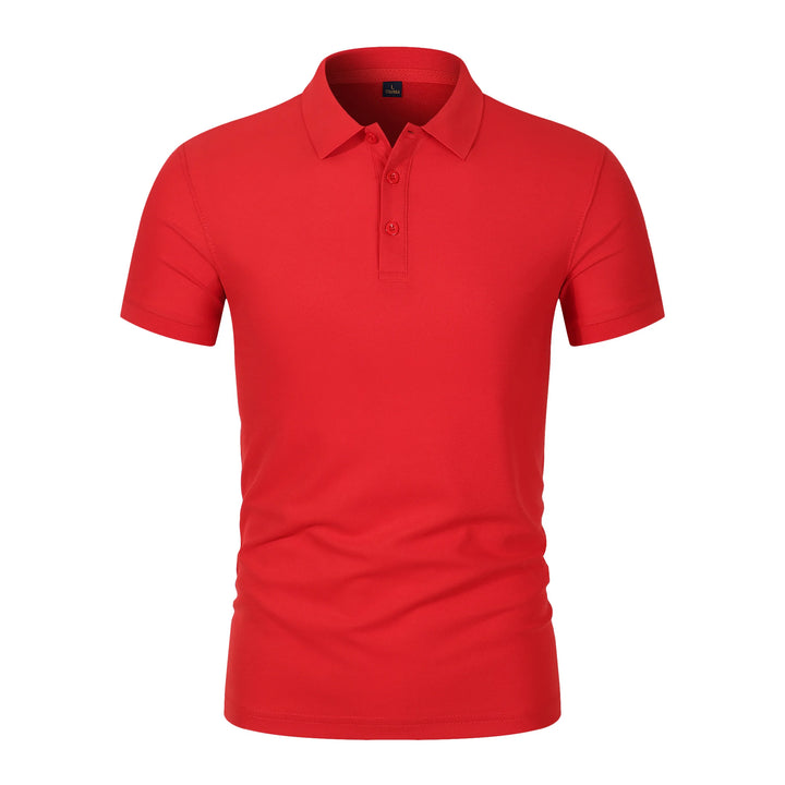 2026 Hot Sale Men's Summer Casual Breathable Comfortable Polo Shirt Men's Solid Color High Quality Short Sleeve T-Shirt