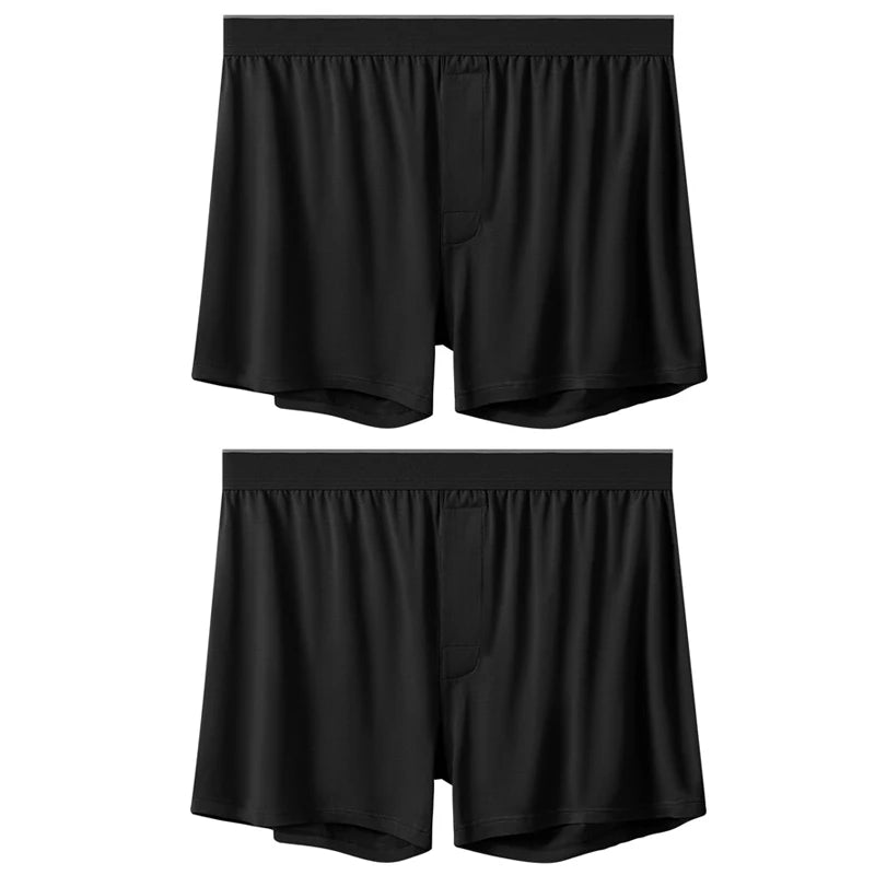 1/2Pcs Modal Mens Aro Pants Seamless Loose Solid Color Breathable Panties Elastic Underwear Boxer Shorts Homewear Underpants