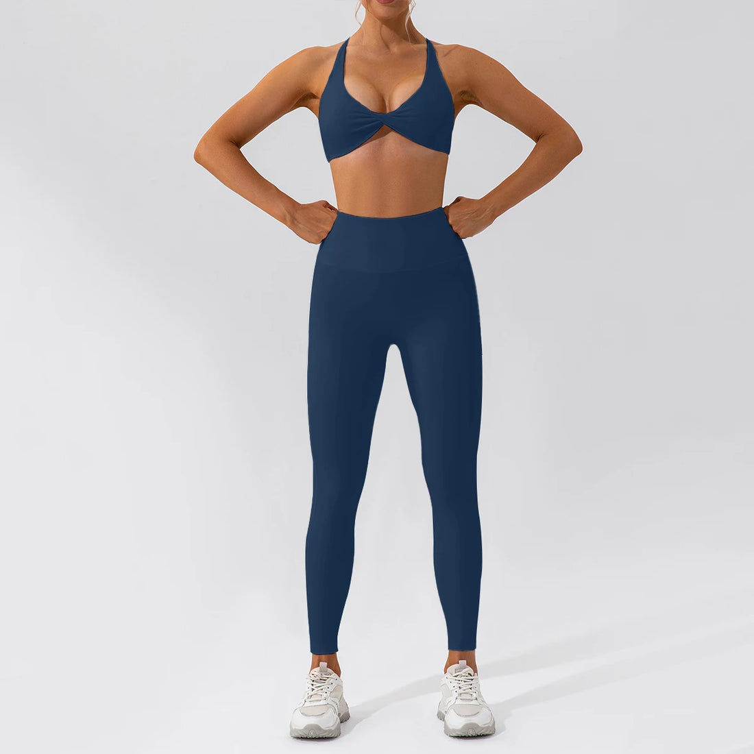 Summer 2PCS Yoga Suit Sports Set Women Quick-Dry Gym Set Women Tracksuit Running Workout Long Sleeve Sports Shirt Yoga Clothing - ATFH