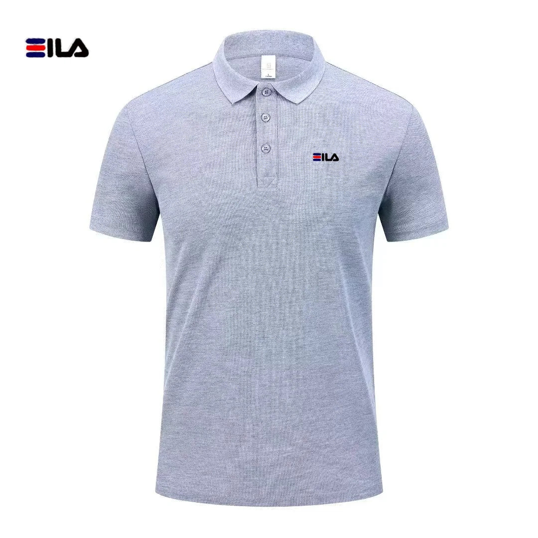 High end brand polo shirt short sleeved men's fashionable printed top summer new comfortable breathable casual lapel T-shirt