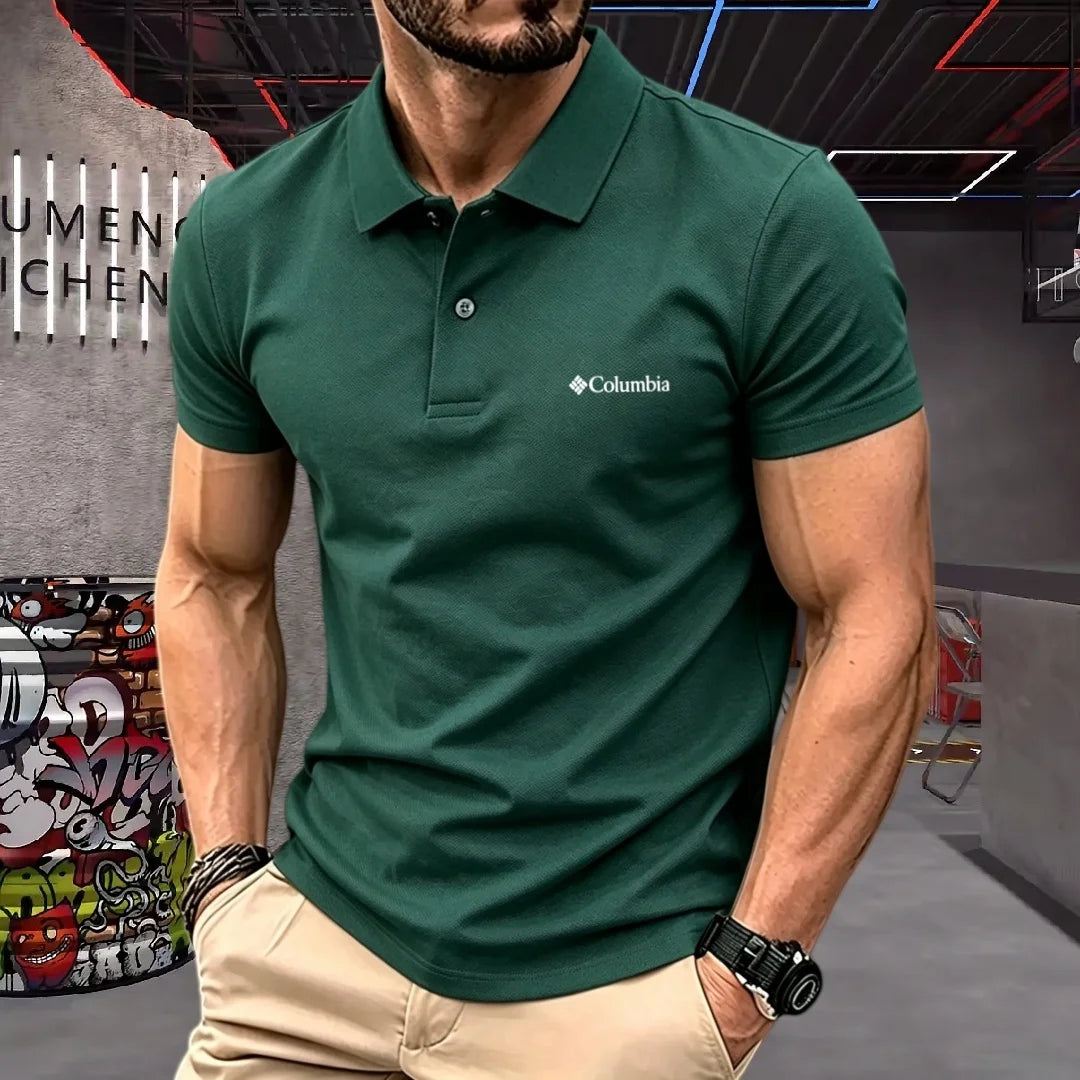 100% pure cotton 2026high-end brand men's short sleeve polo shirt summer fashion luxury logo embroidered golf top casual T-shirt