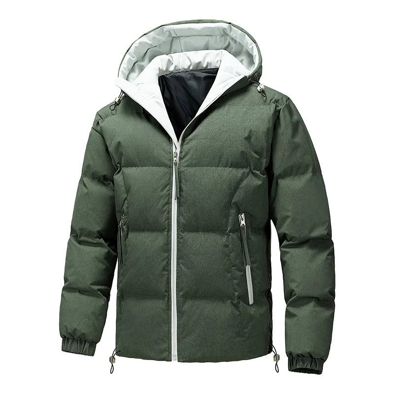 2025 Men's winter coat men high quality fashion Warm hooded Jacket Casual thicken Parkas Male winter coat Male full size M-5XL