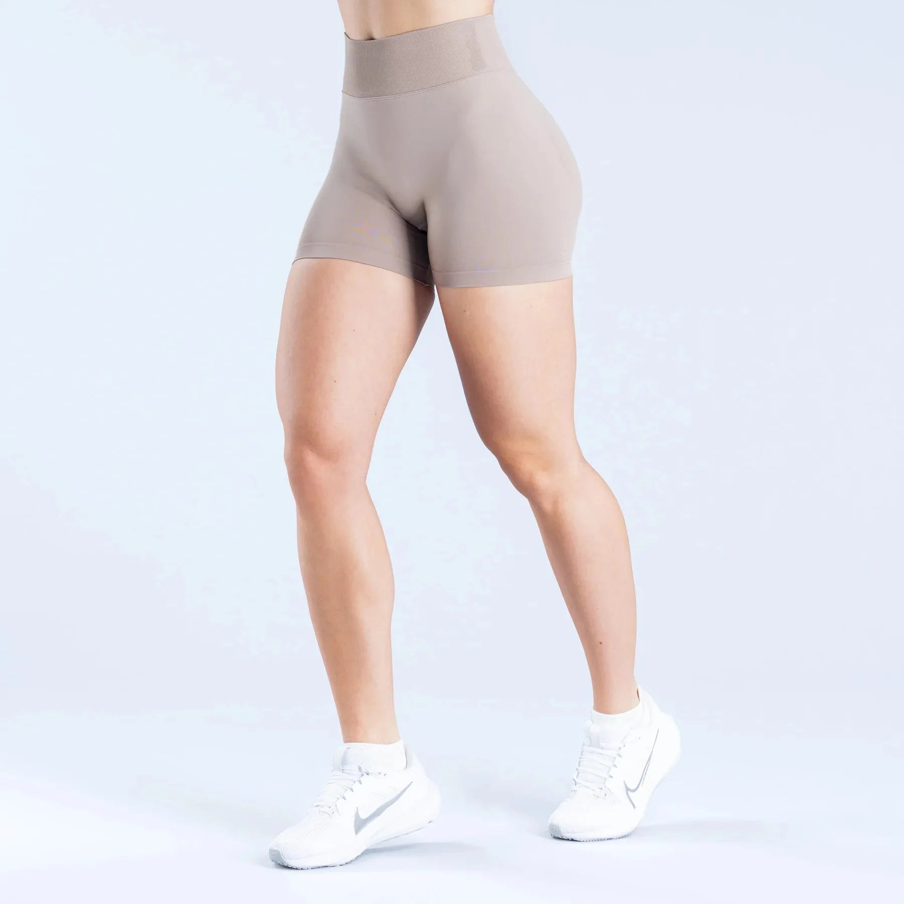 Women's Low-Rise Yoga Pants Three-quarter Length Shorts Tummy Control Workout Leggings Gym Fitness Running Seamless Tights