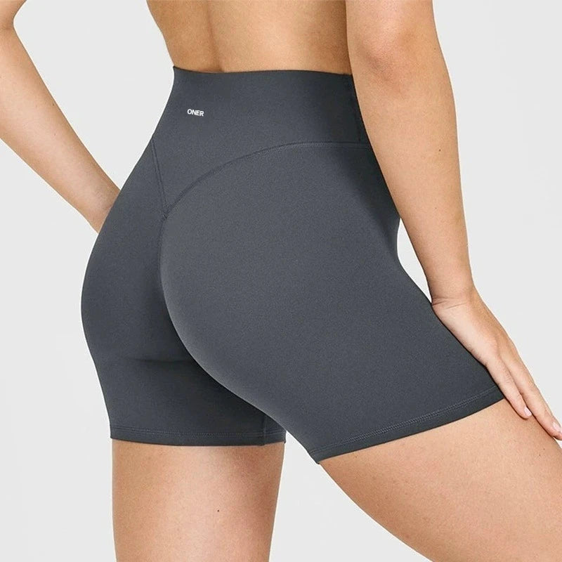 Women Halter Deep V Sports Bra High Waist V Cut Yoga Shorts Soft Stretch Gym Pilates Training Fitness Athletic Active Wear