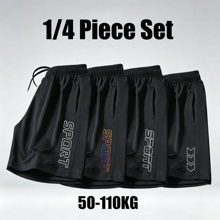 1/4 Piece Set of Men's Quick Dry Sport Shorts Breathable Gym Running Training Fitness Shorts  Casual Jogging Beach Bottoms