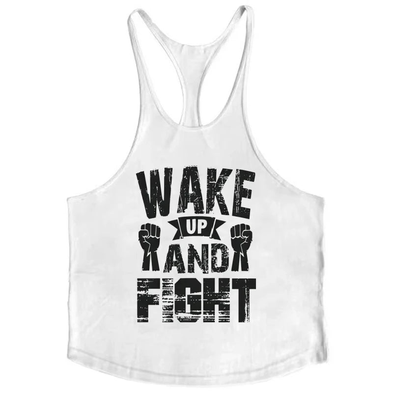 Fitness Stringer Tank Top for Men, High Stretch Breathable Vest, Moisture-Wicking Slim-Fit Durable Sleeveless Gym Muscle Tank