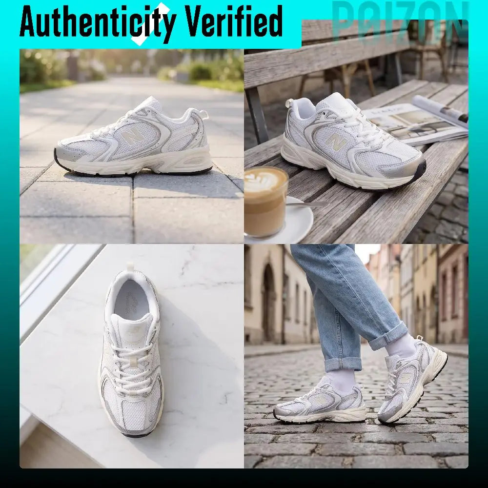 New Balance NB 530 Low top Casual Running Shoes Unisex White Silver U530ESB