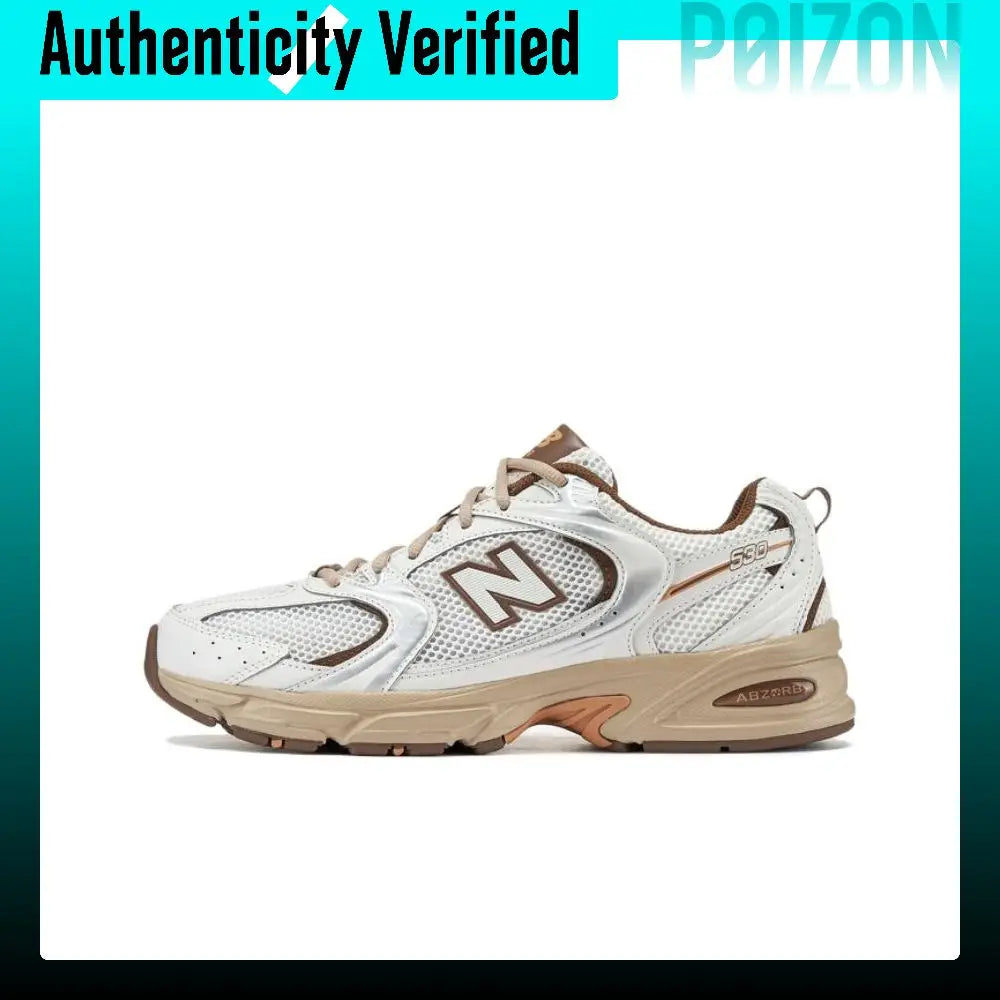 New Balance x Niko And ... NB 530 Breathable Low top Casual City Commuting Running Shoes Unisex White Brown MR530NI