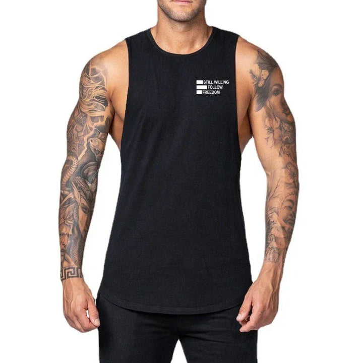 Mens Workout Muscle Cool Tank Top Clothing Stringer Comfortable Gym Sporting Fashion Fitness Vest Sleeveless Korean Singlets