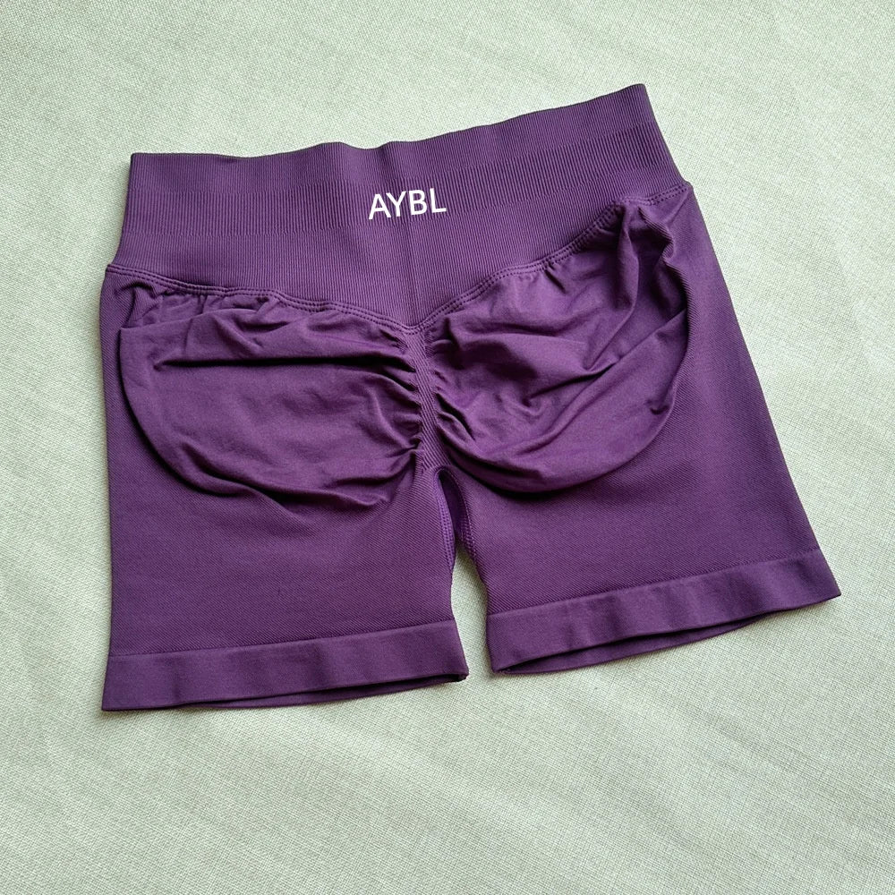 Fashion Shorts Low Waist Seamless Yoga Shorts Scrunch Bum Gym Shorts Women Workout Biker Stretch Fitness Shorts Tahsi Fashion House
