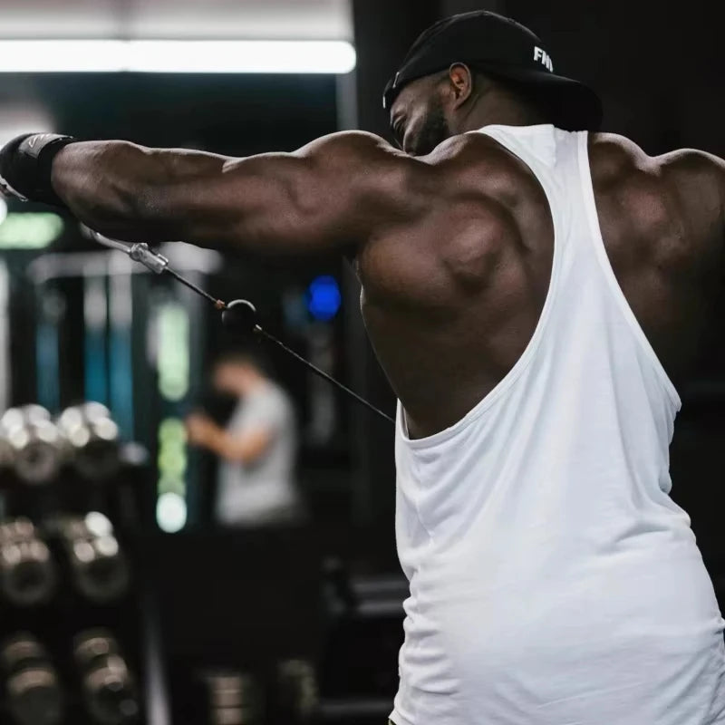 2026Gym Stringer Tank for Men, Fitness Sleeveless Vest, Bodybuilding Singlet, Moisture-Wicking Durable Athletic Flexible Workout
