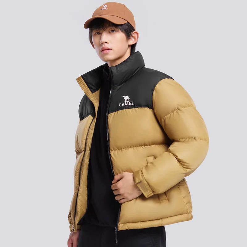 GOLDEN CAMEL Volcano Down Jackets Unisex 2.0 Thickened Waterproof Warm White Duck Puffer Jacket for Men and Women Winter Clothes