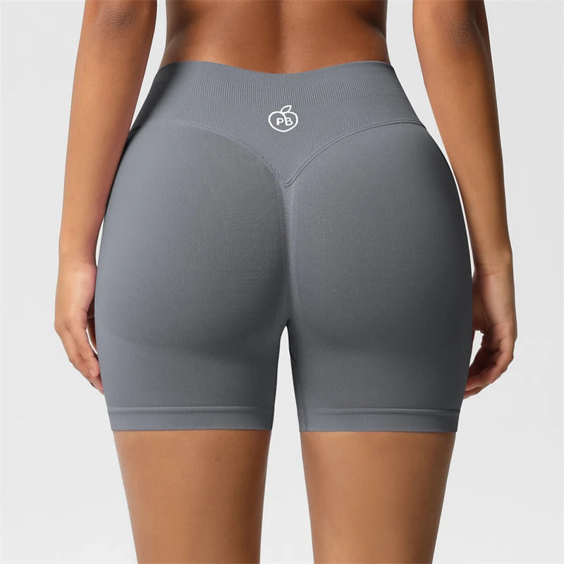 Women Bum Three Waist Sections Sports Shaping Shorts Seamless Sports Shorts For Women Cycling Jogging Fitness High Waist Push Up Tahsi Fashion House
