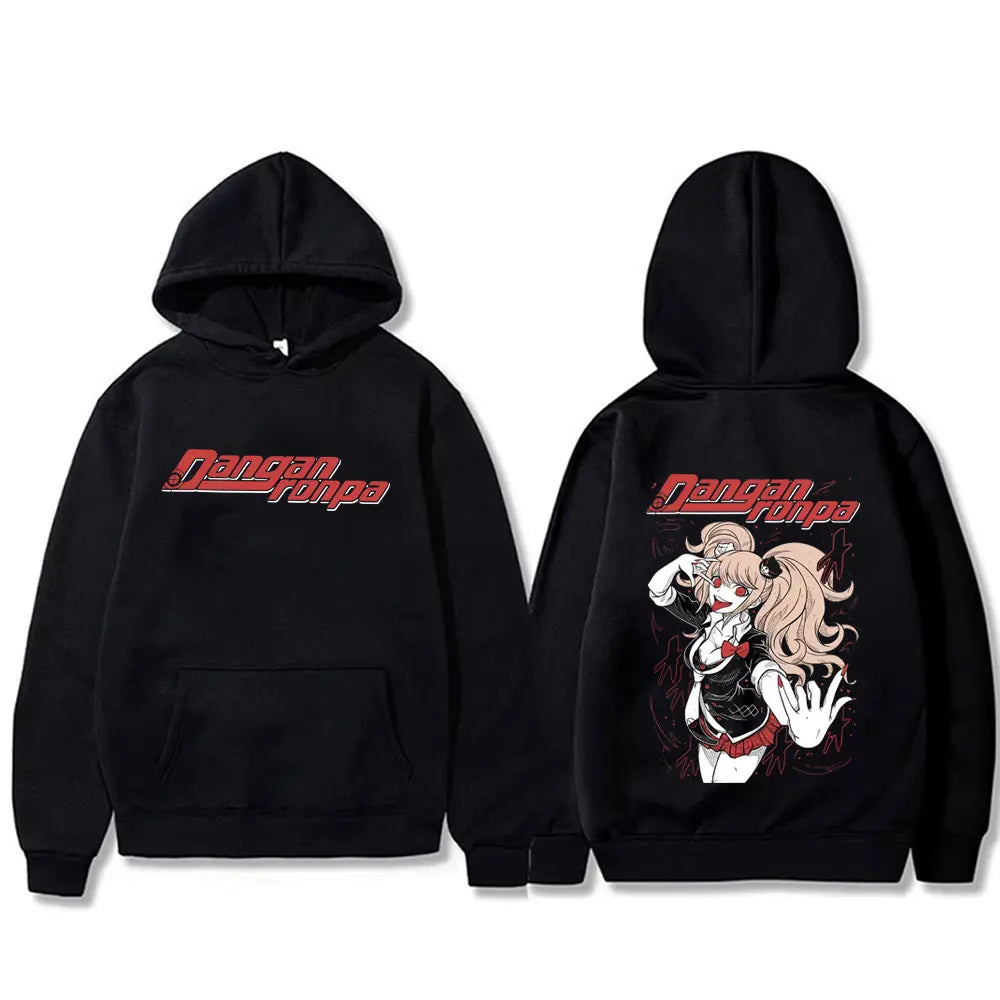 Anime Danganronpa Enoshima Junko Merch Hoodie Men Women Casual Fleece Cotton Pullover Unisex Manga Cosplay Oversized Streetwear - ATFH