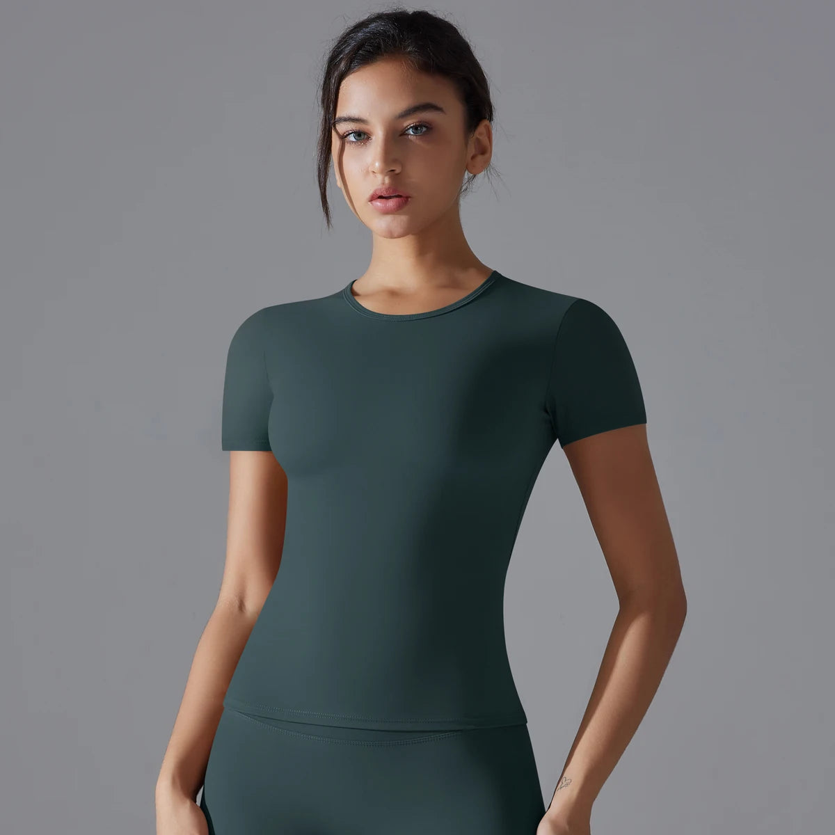 Yoga Vest Training Fitness Top Windproof Running Suit Solid Colour Cycling Fitness Quick Dry Women's Sweatshirt - ATFH