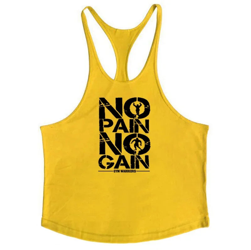 New Bodybuilding men Stringer Tank Top print Fitness Singlets Sporting Vest muscle Sleeveless Tanktops shirt