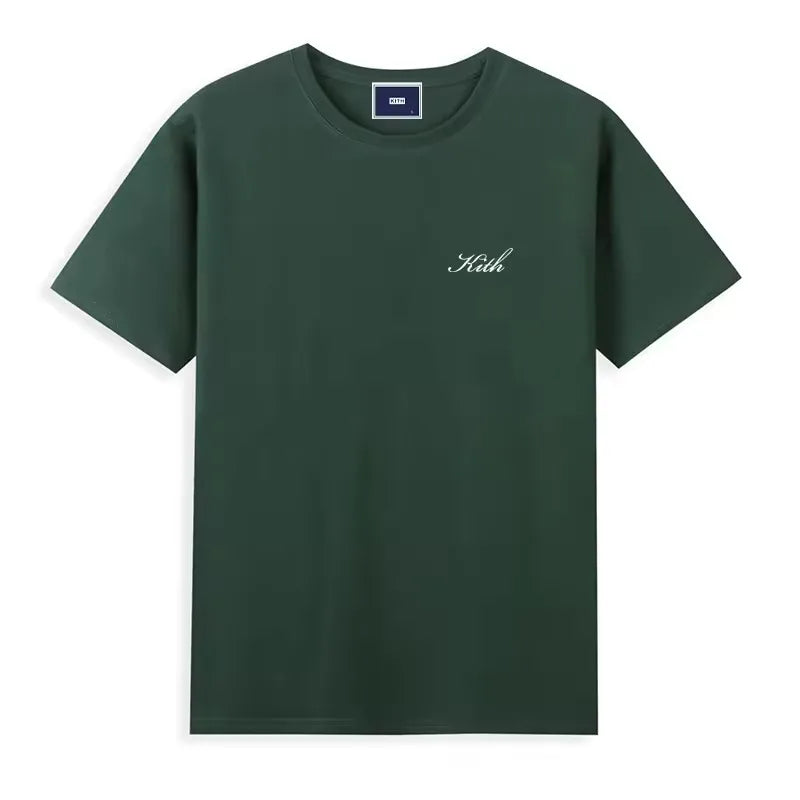 Hot sales Men Women Pure Cotton Embroidery T-Shirt Short Sleeve Tees Simple Solid Fashion Brand Exports Japan style ATFH