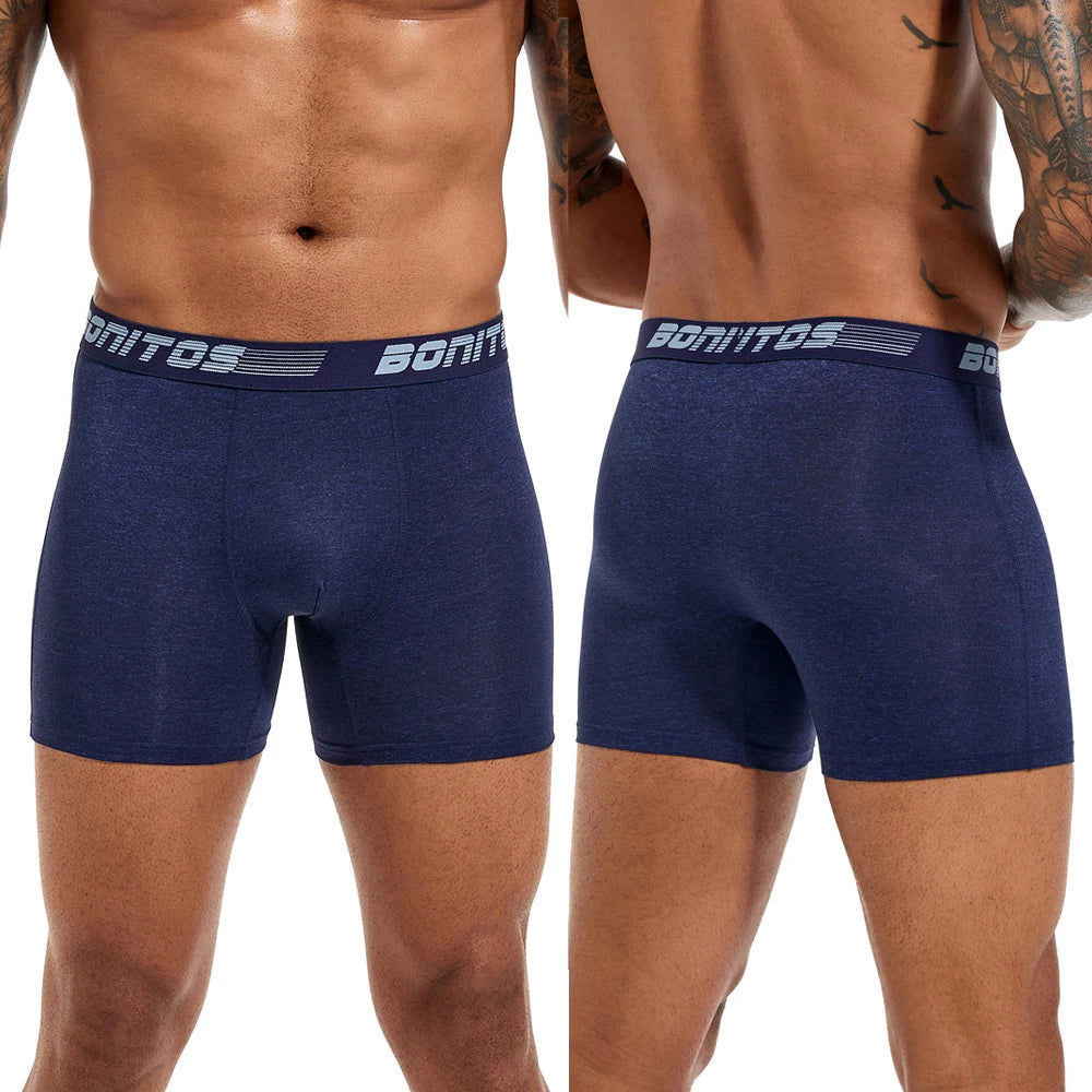 4pcs Men's Panties Sexy Underpants Mens Polyester Boxer Short Brand Underwear For Man Boxers Breathable Trunks M-XXXXL