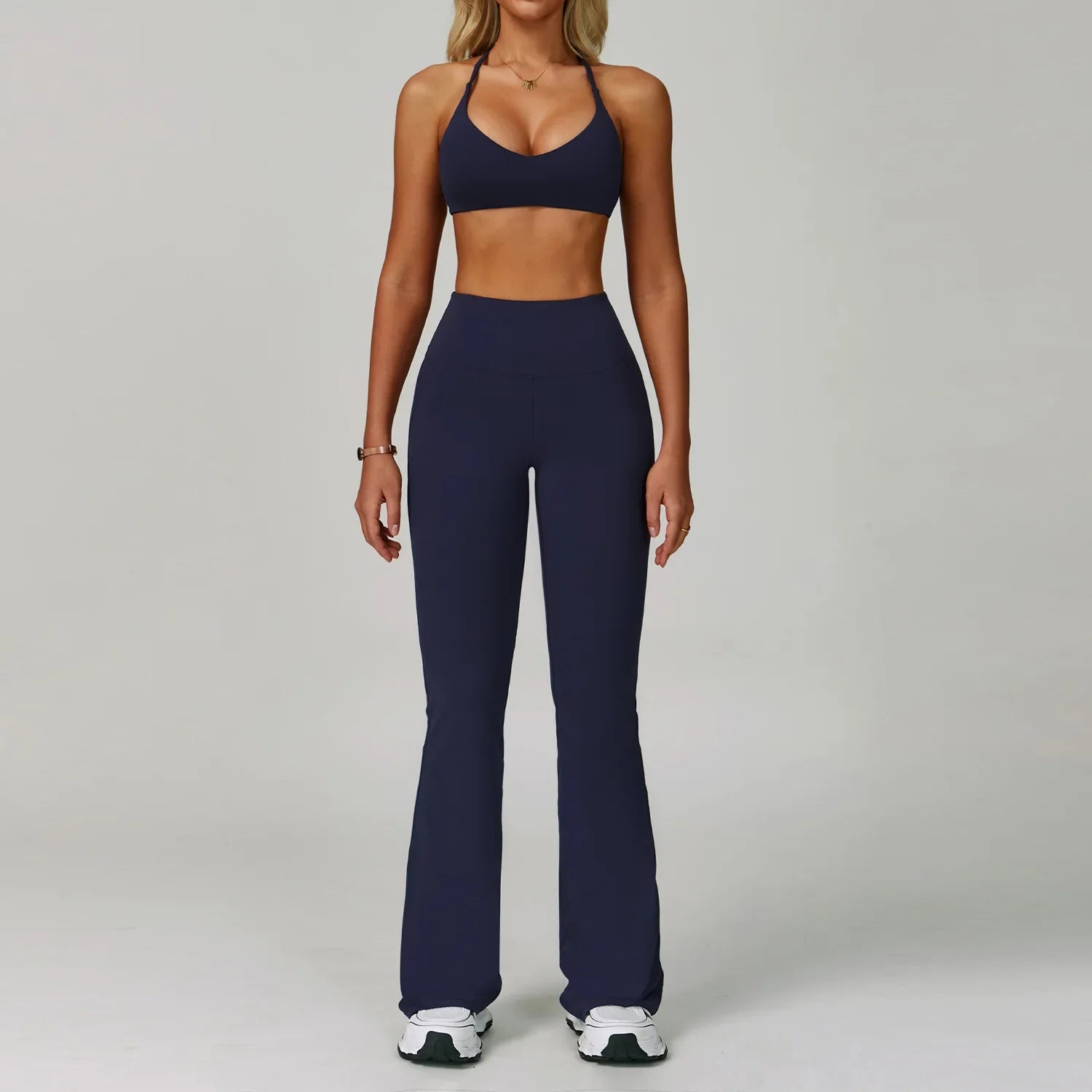 2Pcs Sets Women's Tracksuit Fitness Clothes Yoga Sets Sportswear Workout Bra High Waist Leggings Set Gym Clothing Sports Suits - ATFH