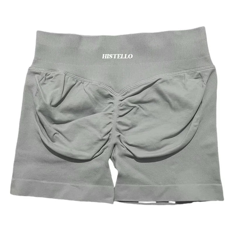 HISTELLO Sports Shorts Df Substitute High Waist Women Yoga Workout Short Seamless Leggings Stretch Fitness Running Gym Shorts Tahsi Fashion House