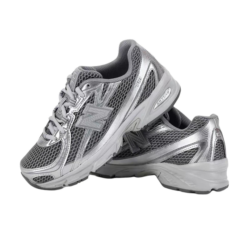 New Balance NB740 Unisex Low-Top Casual Running Shoes – Silver, Minimalist Design, Non-Slip, Durable & Versatile GR740MG