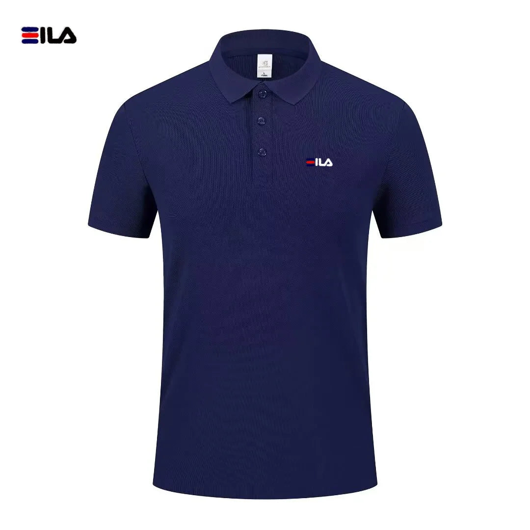 High end brand polo shirt short sleeved men's fashionable printed top summer new comfortable breathable casual lapel T-shirt