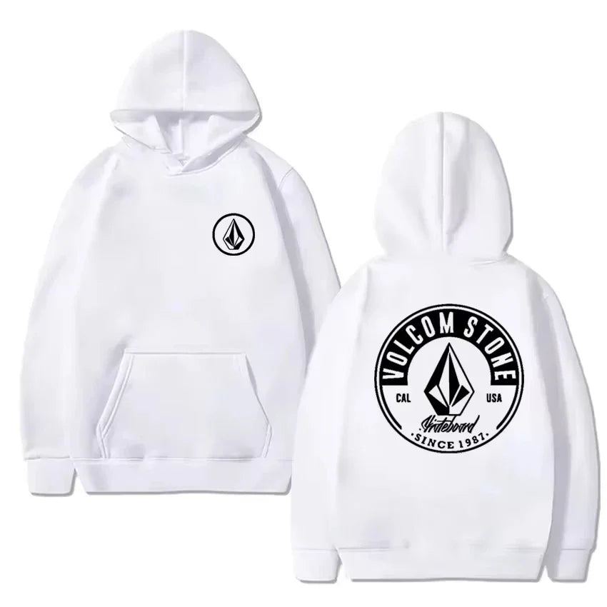 New Fashion Hoodie Women and Man Hoody Volcom Stone Double-sided Casual Graphic Sports Tops Breathable Streetwear Clothing