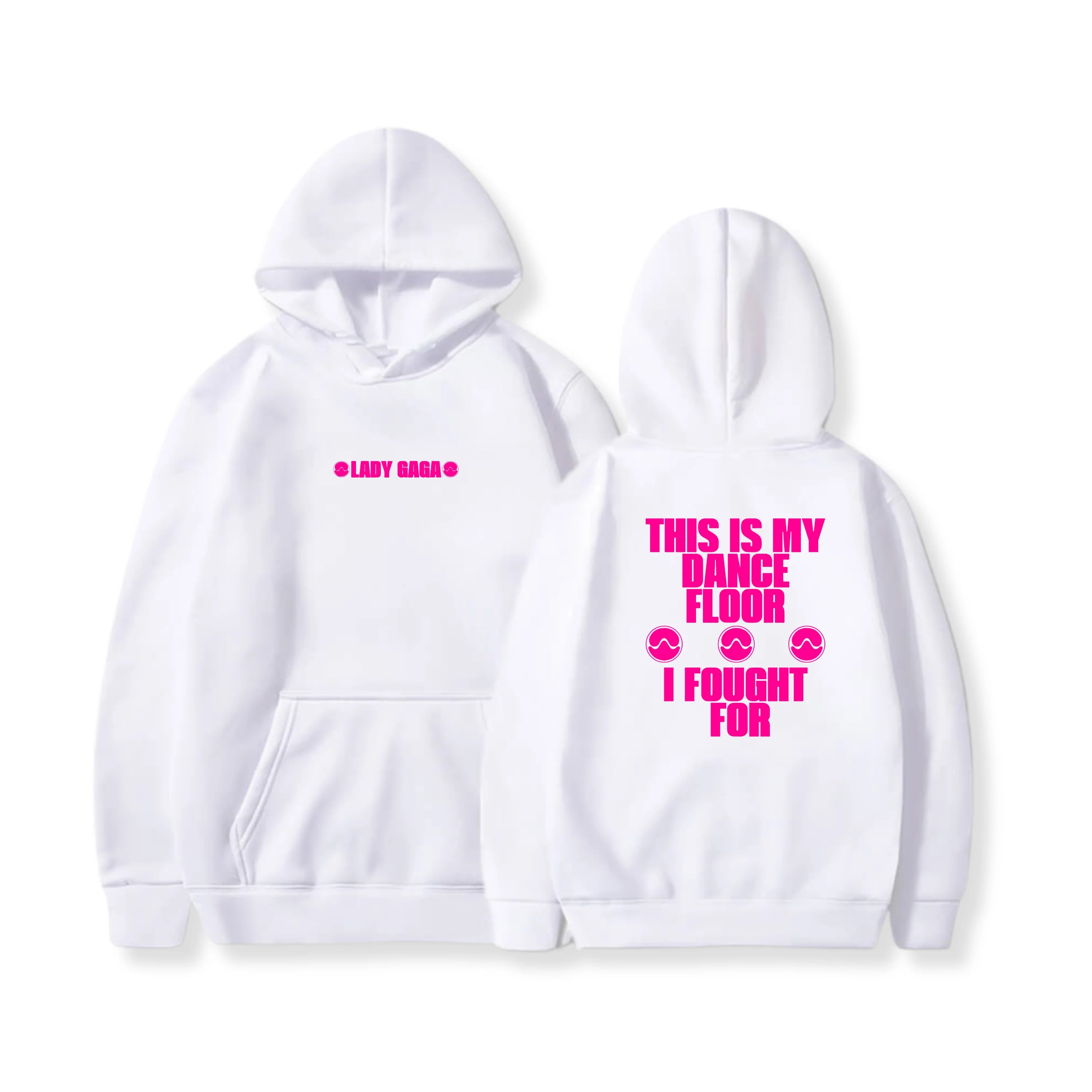 Autumn Winter Hoodies Lady Gaga Ablum Graphic Oversized Women Men Streetwear Fleece Warm Sweatshirt Female Male Tracksuits Coats - ATFH