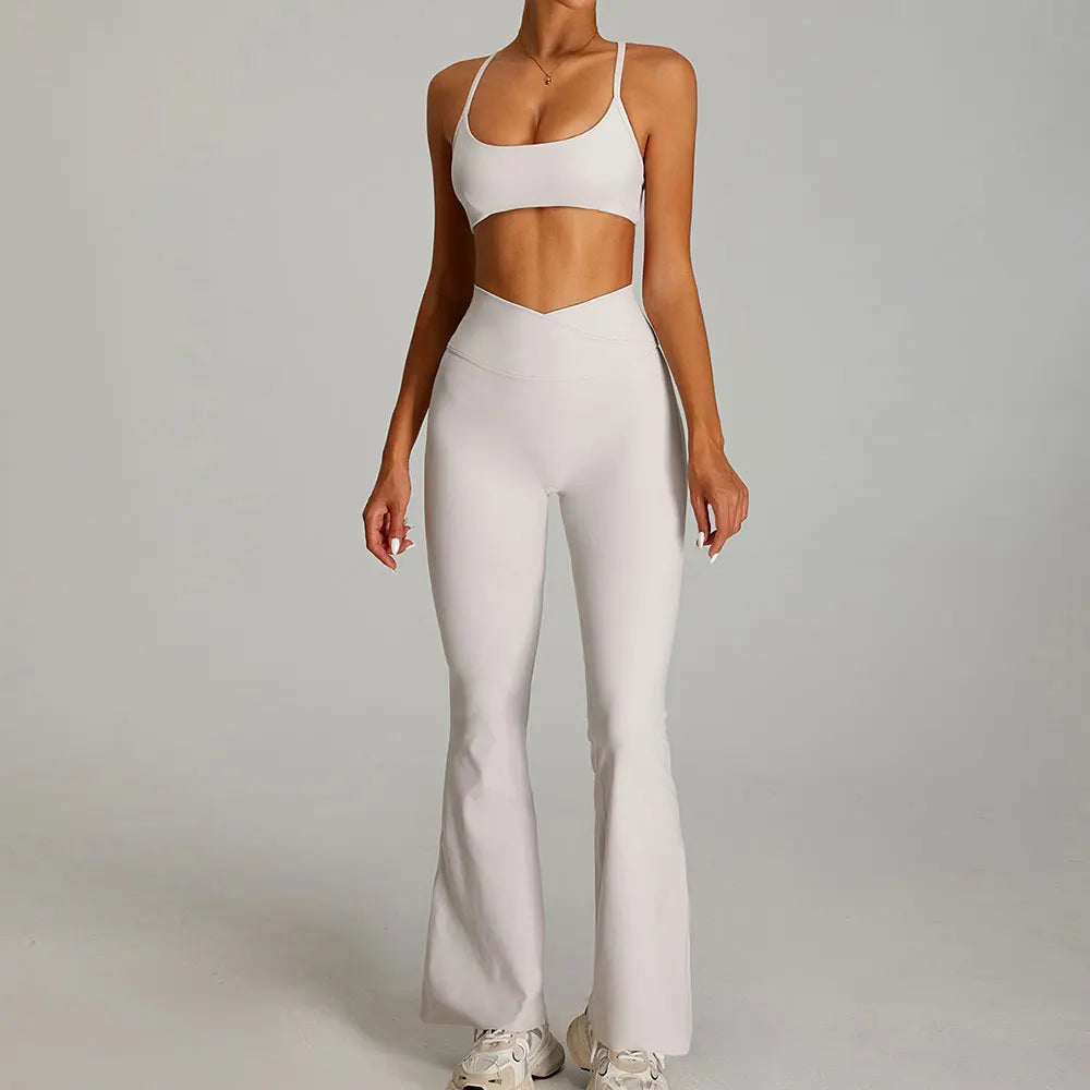 2 Pieces Sportswear Women Yoga Set Gym Clothes Sportswear Yoga Suits Fitness Set Tracksuits Sports Bra Gym Outfits Leggings - ATFH