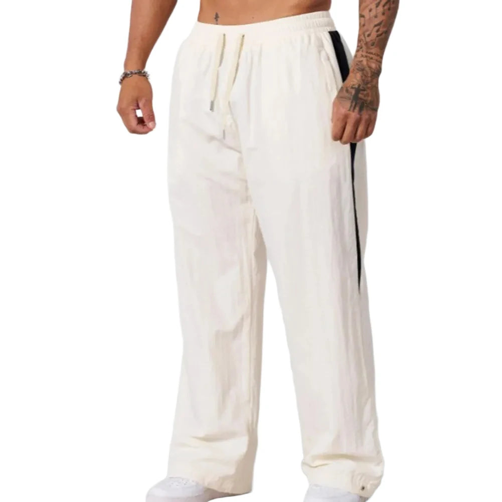 Men Sports Jogging Pants Male Breathable Fitness Sweatpants Loose Wide Leg Casual Trousers Men's Clothes