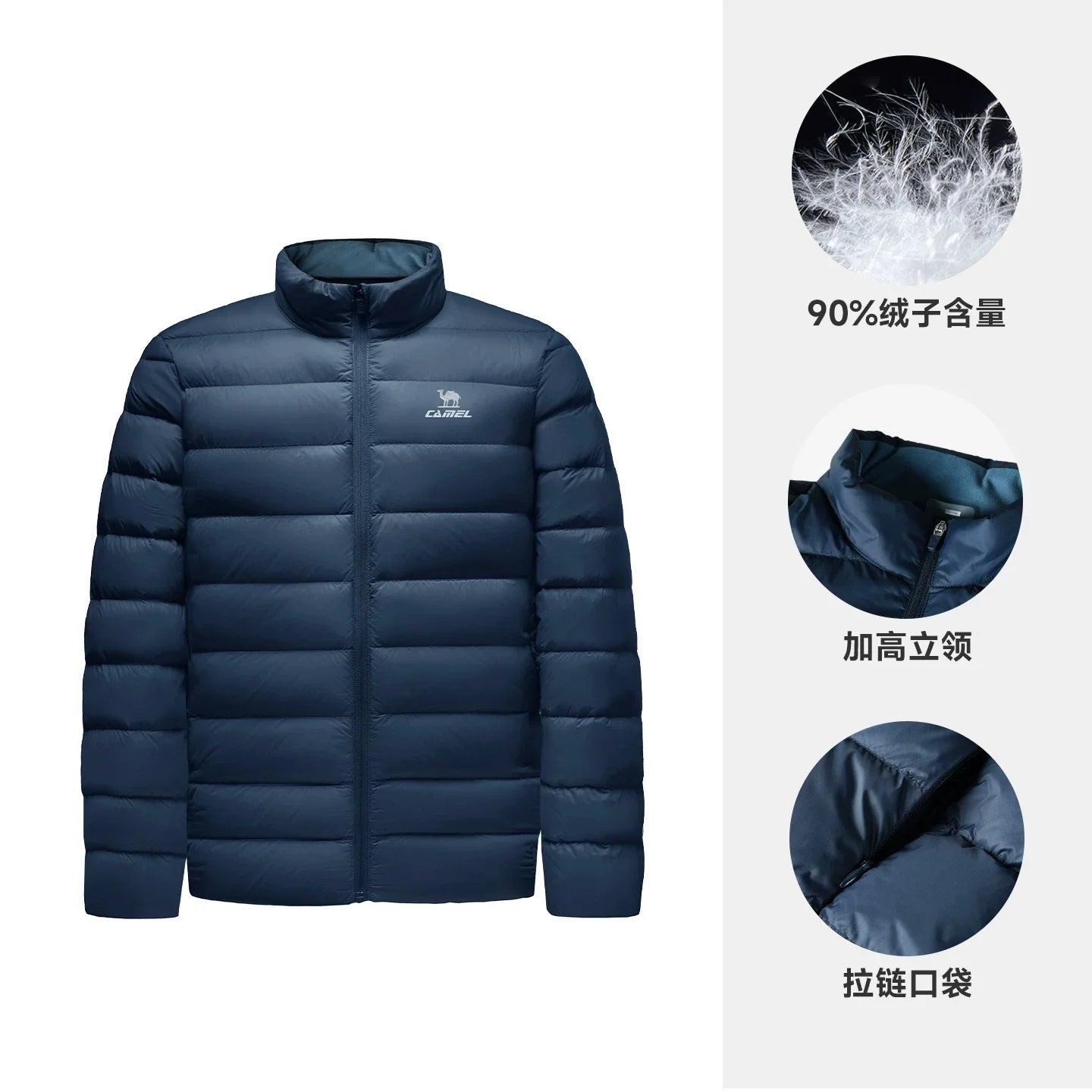 GOLDEN CAMEL Down Jackets Men and Women Winter Coats Lightweight Trendy Fleece Hiking Jackets for Men 2024 Winter New Clothing