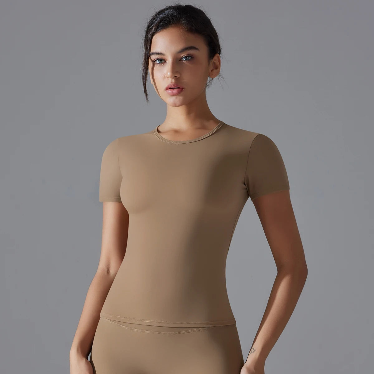 Yoga Vest Training Fitness Top Windproof Running Suit Solid Colour Cycling Fitness Quick Dry Women's Sweatshirt - ATFH