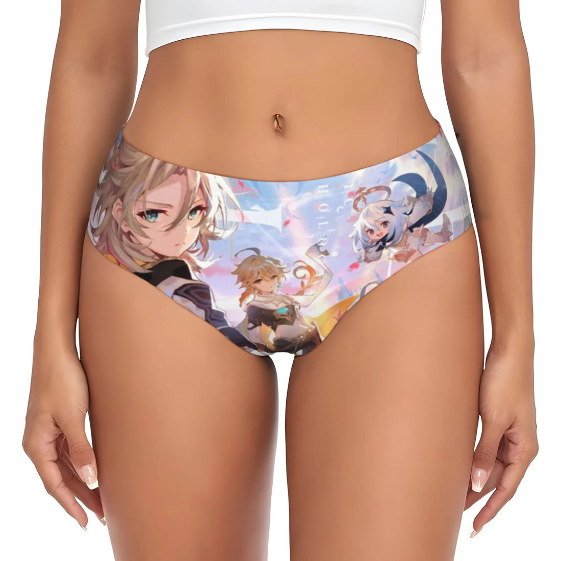 Anime Genshin Impact Brief Panties Women's Comfort Stretch Manga Kawaii  Underwear