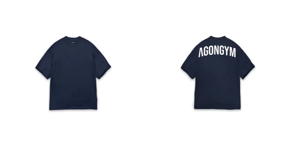 AGONGYM Oversized Loose Summer T-Shirts Short Sleeve Sport Shirts Gym Bodybuilding Fitness Mens Workout Casual Clothing