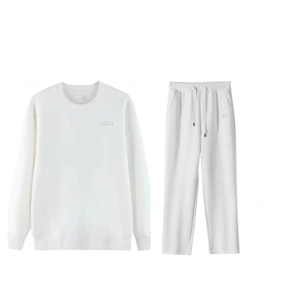 2026 Men's Autumn/Winter Sports and Leisure Top, Pants, Loose and Comfortable Simple Set, Two Piece Set - ATFH