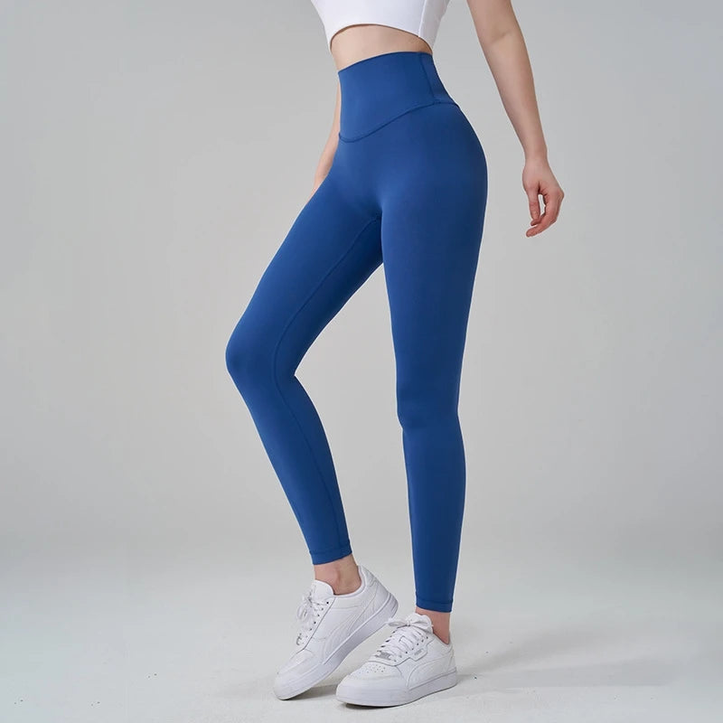 New 35 Colors Naked Feeling Yoga Pants High Waist Seamless Leggings Sport Women Fitness Gym Leggings With Pocket - ATFH