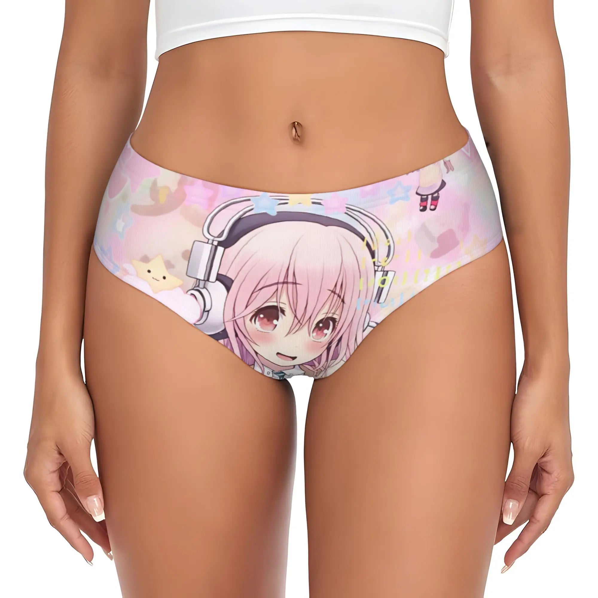 Super Sonico Anime Kawaii Girl Brief Panties Women Comfort Stretch  Underwear