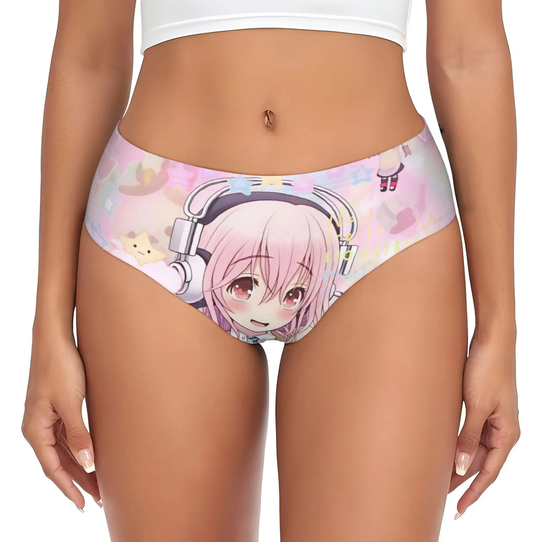 Super Sonico Anime Kawaii Girl Brief Panties Women Comfort Stretch  Underwear