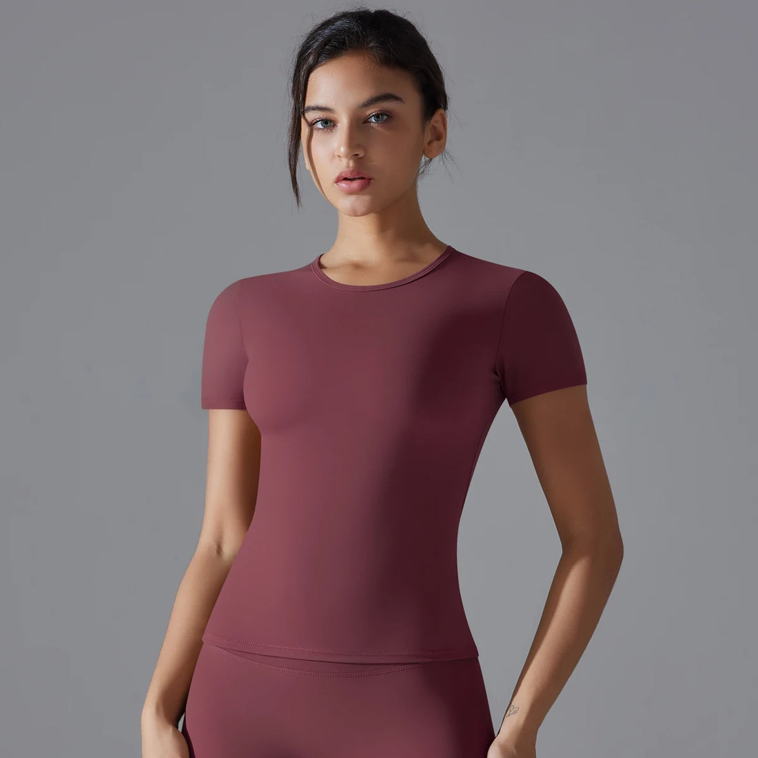 Yoga Vest Training Fitness Top Windproof Running Suit Solid Colour Cycling Fitness Quick Dry Women's Sweatshirt - ATFH