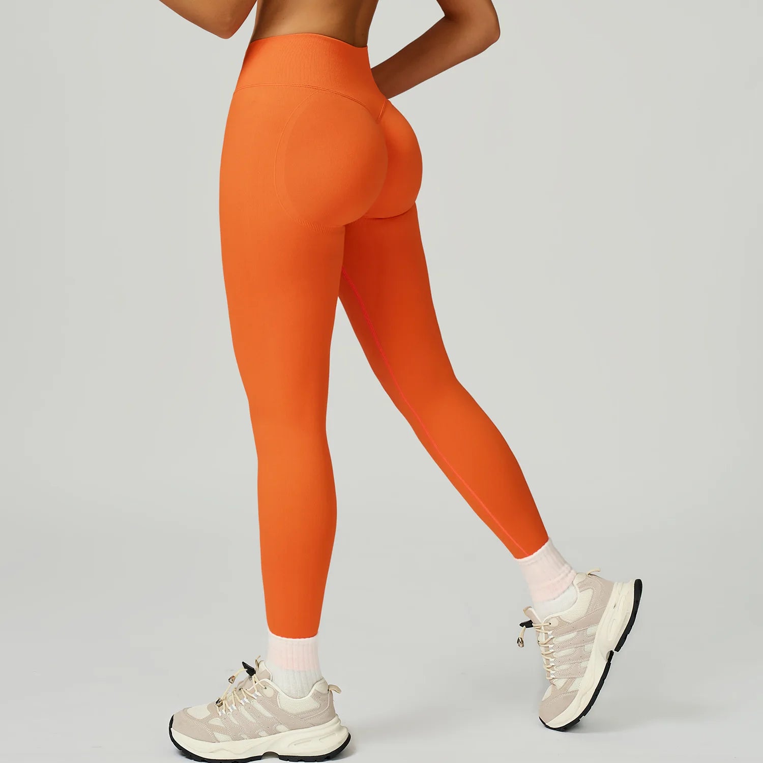 Seamless Sports Leggings Women Fitness Running High Waist Slim Yoga Pants Push Up Scrunch Butt Tights Gym Athletic Workout Pants - ATFH