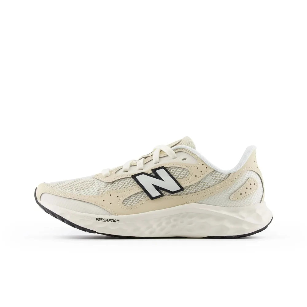New Balance NB Fresh Foam Arishi v4 Men's Snug Lightweight Rebound Low-Top Casual Running Shoes, Off-White MARISTC4