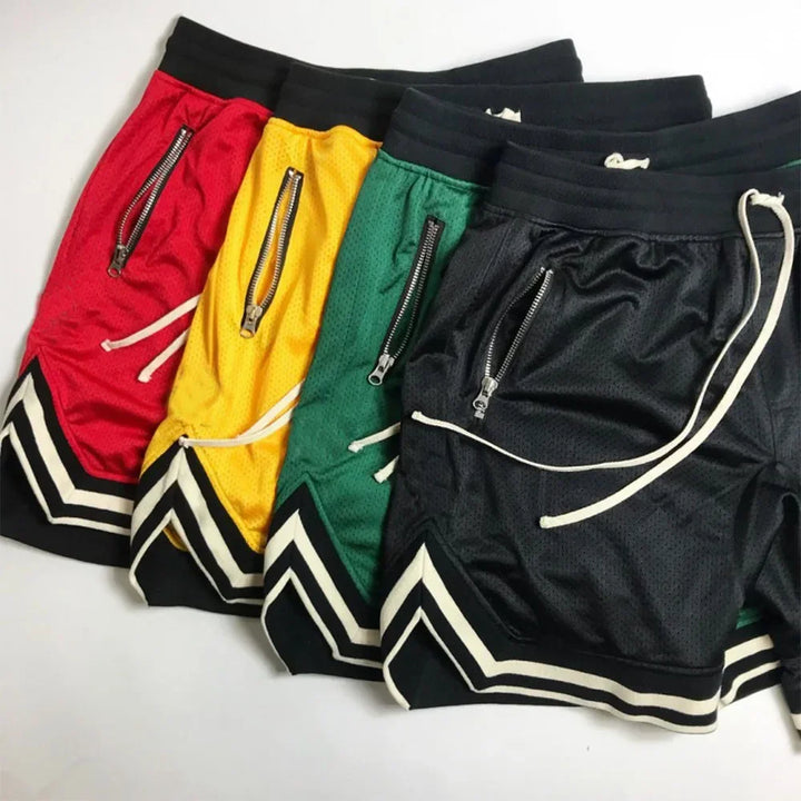 Summer Basketball Men Loose Sport Shorts Quick Drying Mesh Sports Five-point Pants Oversized Sports Shorts