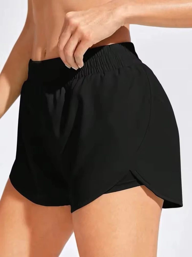 Yoga Shorts Women Fitness Elastic Running Workout Short Leggings For Ladies Gym Sport Shorts Fitness Sportwear Tahsi Fashion House