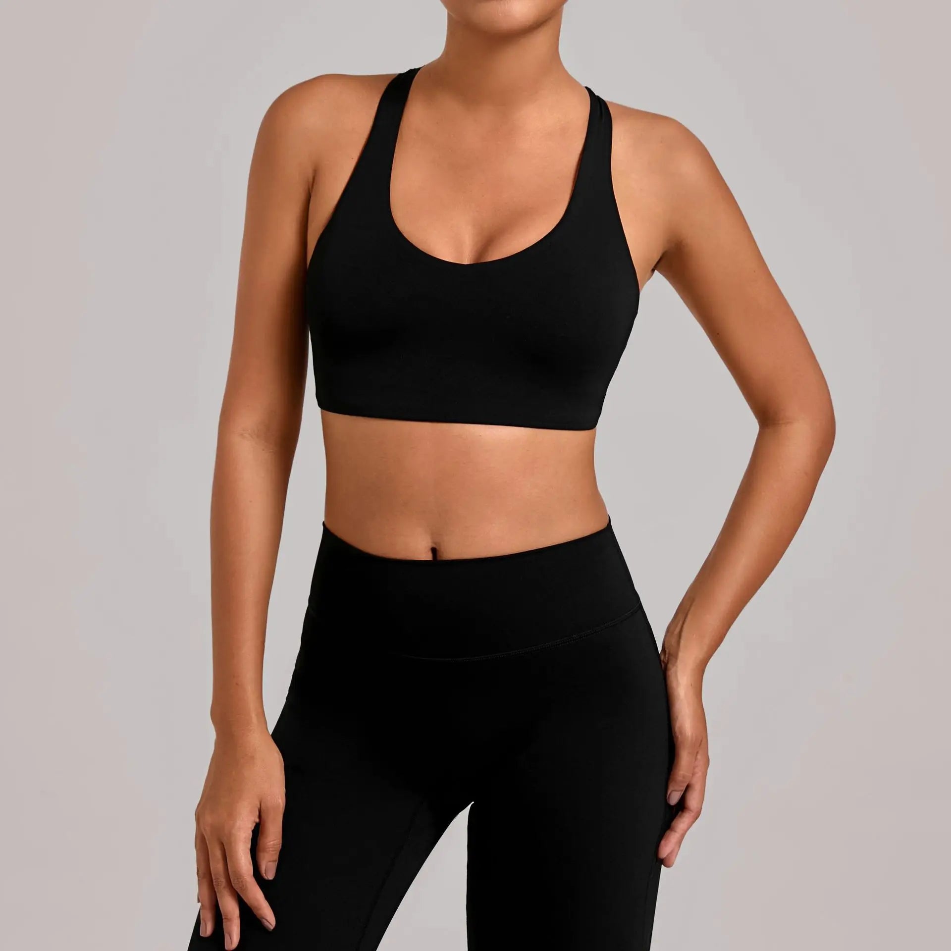 Wholesale Sport Bra Push Up Sports Bras Sportswear Woman Gym Top Summer Workout Clothes Yoga Wear 2026 Navy Blue Army Green Red - ATFH